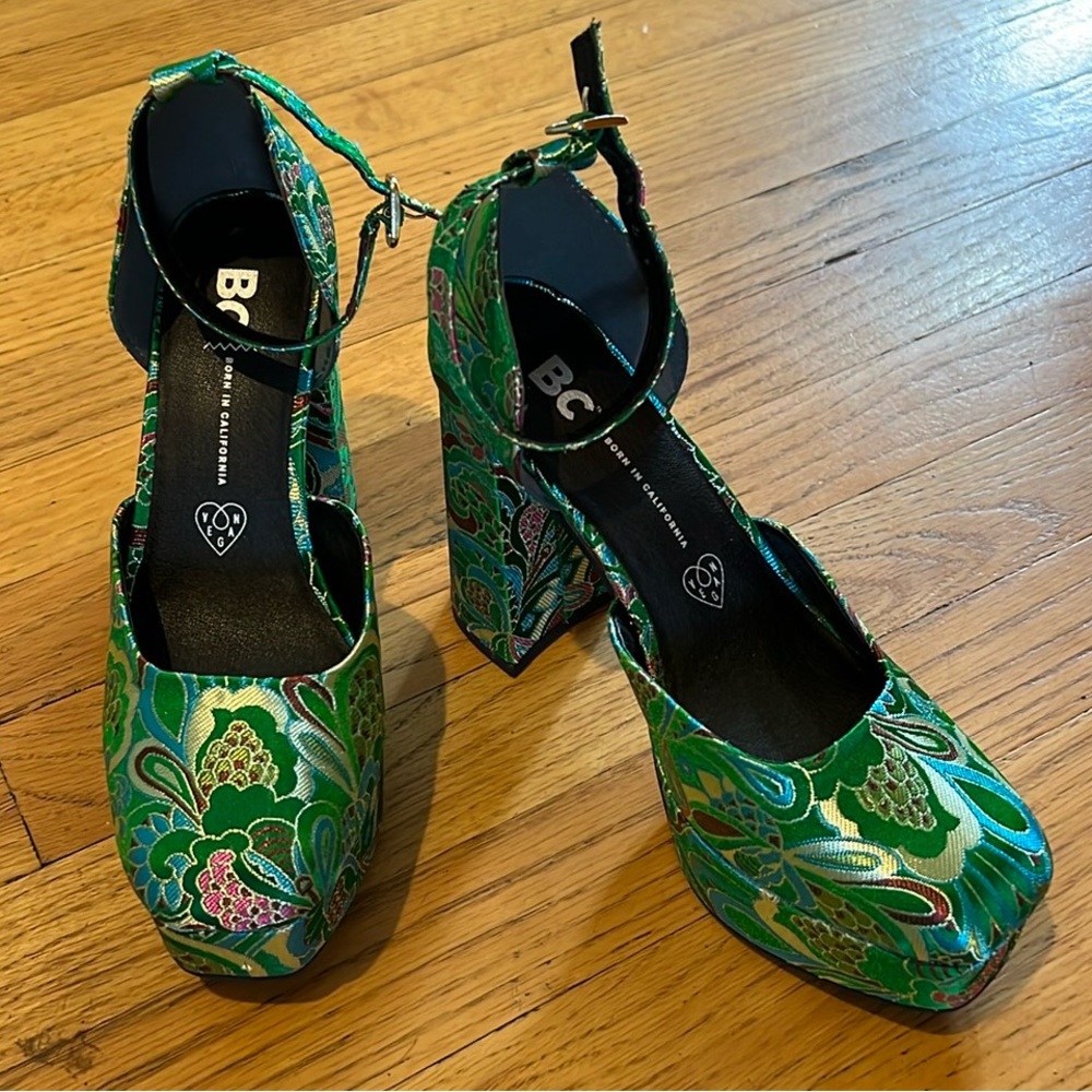 Used to Love You Heels Brocade Platform Heels